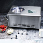 Ice cream maker?Ice cream mamachine?Compression cooling?Finished product Gelato Sherbet Frozen yogurt Soft ice?Timer?180W?2L? steel