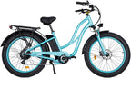 Maxfoot Couple Bike 26" Electric Fat Tire Bicycle, 750W 48V/13Ah Removable Lithium Battery 23MPH 55 Miles E-Bikes,  7-Speed Gear, Commuter Bike for Adults Man and Woman
