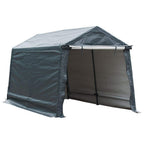 StoraShelter 8 ft. x 14 ft. Grey Outdoor Shed Heavy-Duty Canopy