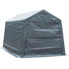 StoraShelter 8 ft. x 14 ft. Grey Outdoor Shed Heavy-Duty Canopy