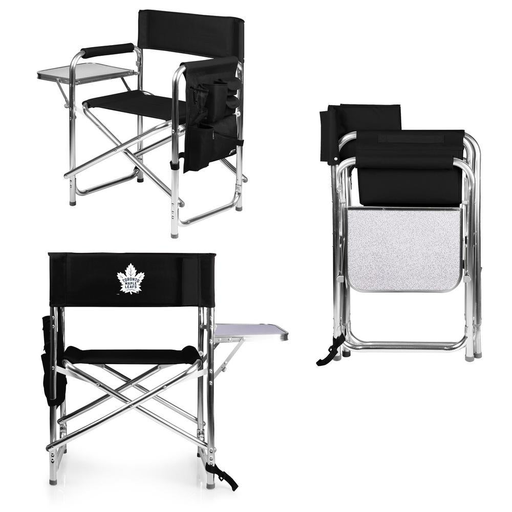 Toronto Maple Leafs Black Sports Chair