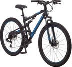 Schwinn S29 Mens Mountain Bike, 29-Inch Wheels, 18-Inch/Medium Aluminum Frame, Dual-Suspension, Mechanical Disc Brakes, Multiple Colors