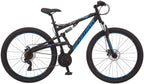Schwinn S29 Mens Mountain Bike, 29-Inch Wheels, 18-Inch/Medium Aluminum Frame, Dual-Suspension, Mechanical Disc Brakes, Multiple Colors