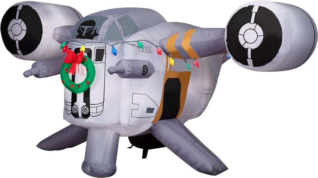8′ Gemmy Airblown Star Wars The Mandalorian Razor Crest Ship Yard Decoration 119133
