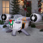 8′ Gemmy Airblown Star Wars The Mandalorian Razor Crest Ship Yard Decoration 119133