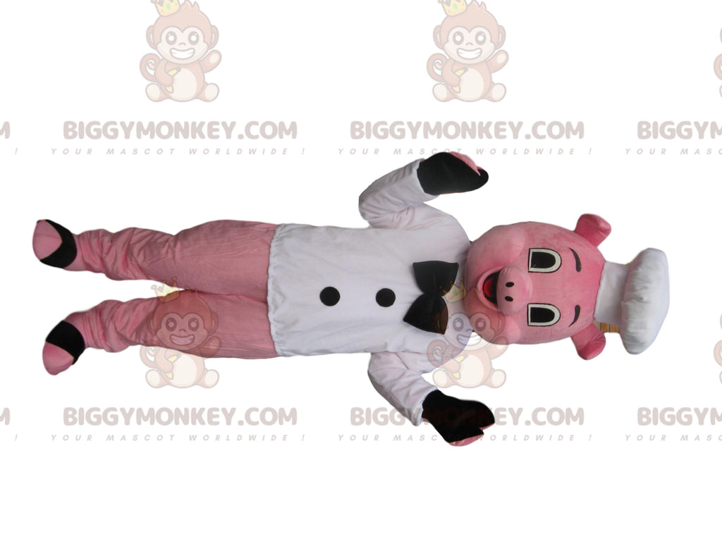Pig BIGGYMONKEYMascot Costume In Chef Outfit