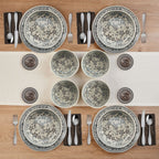 Hayden Grey 12 Piece Dinnerware Set, Service for 4