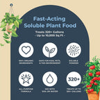 organic plant magic - super premium plant food: all-purpose soluble powder, plant-boosting minerals, perfect for all plants, kid &amp; pet safe [5lb bucket]
