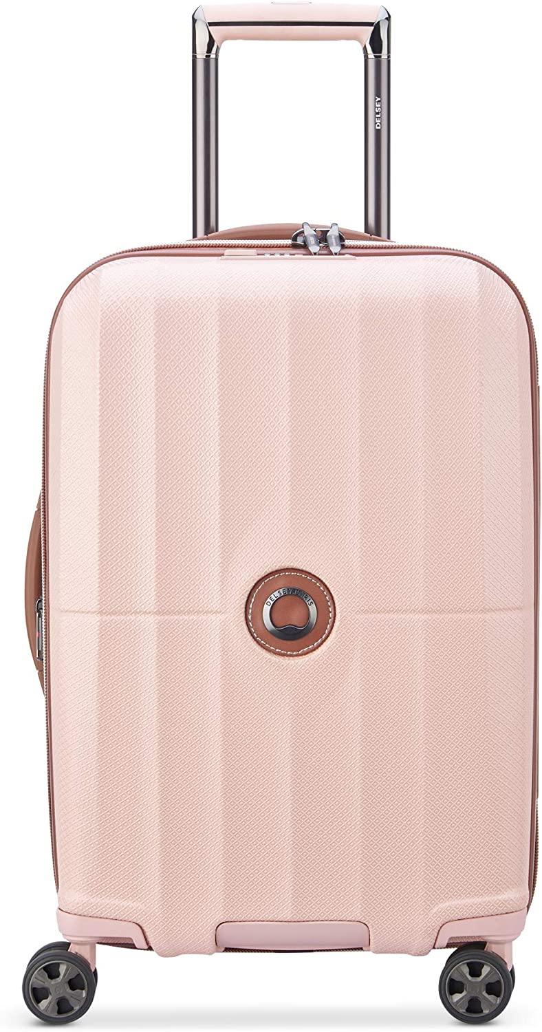 St. Tropez Hardside Expandable Luggage with Spinner Wheels, Pink, Carry-on 21 Inch