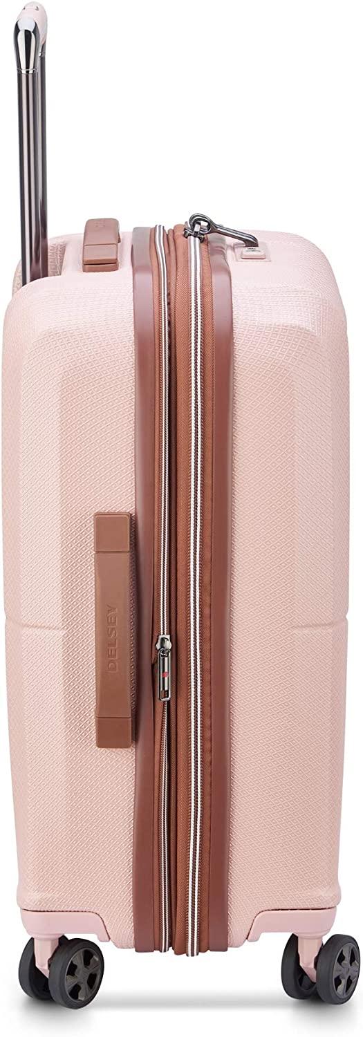 St. Tropez Hardside Expandable Luggage with Spinner Wheels, Pink, Carry-on 21 Inch