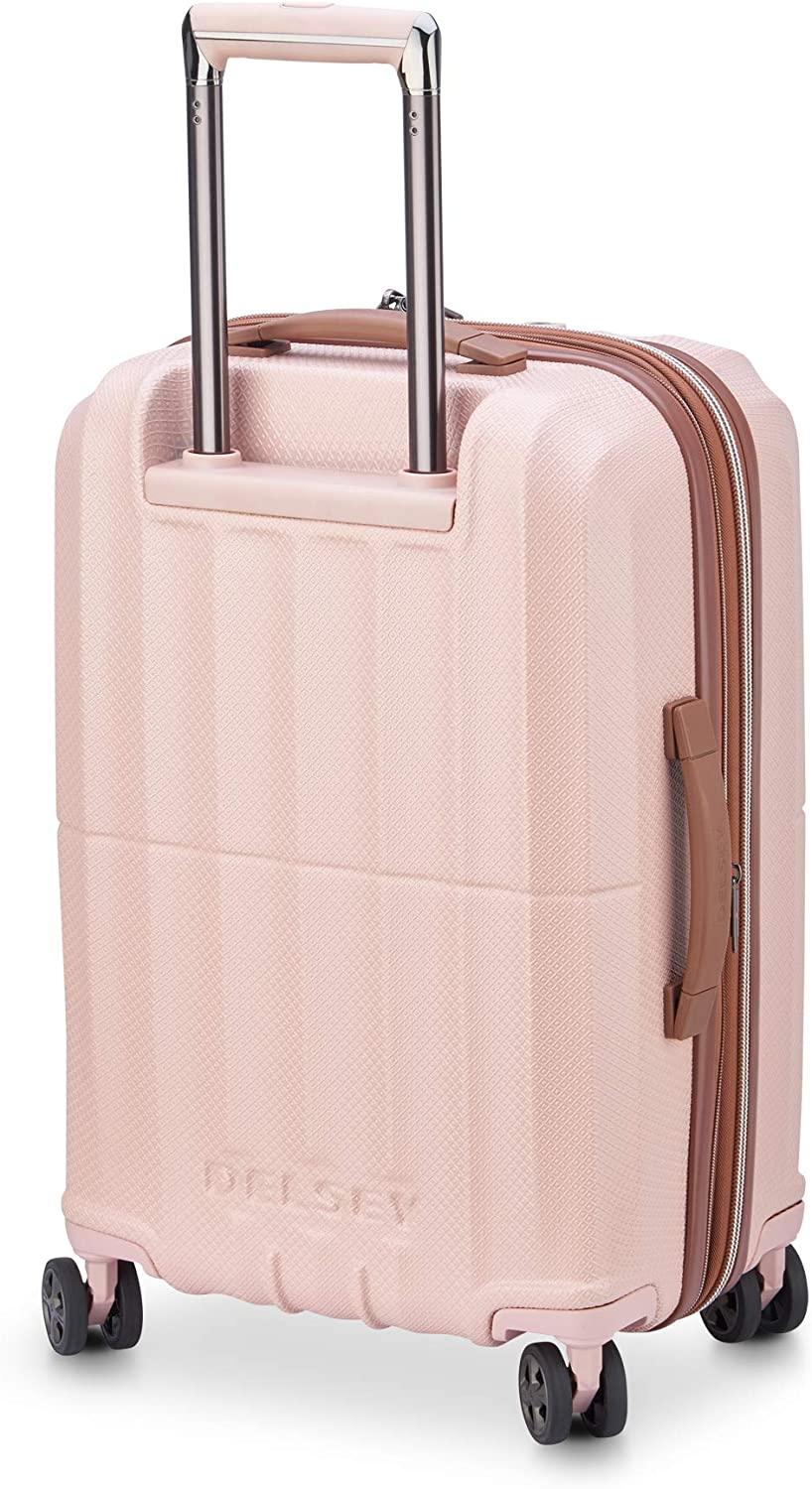 St. Tropez Hardside Expandable Luggage with Spinner Wheels, Pink, Carry-on 21 Inch