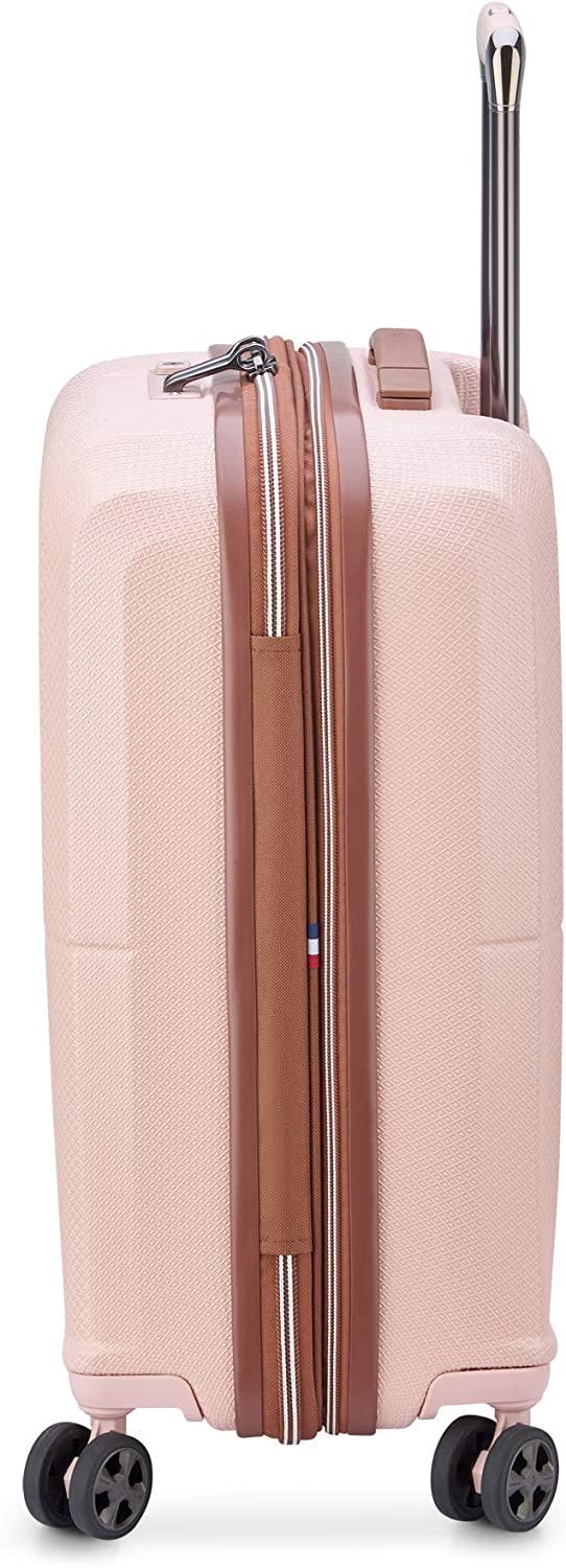 St. Tropez Hardside Expandable Luggage with Spinner Wheels, Pink, Carry-on 21 Inch