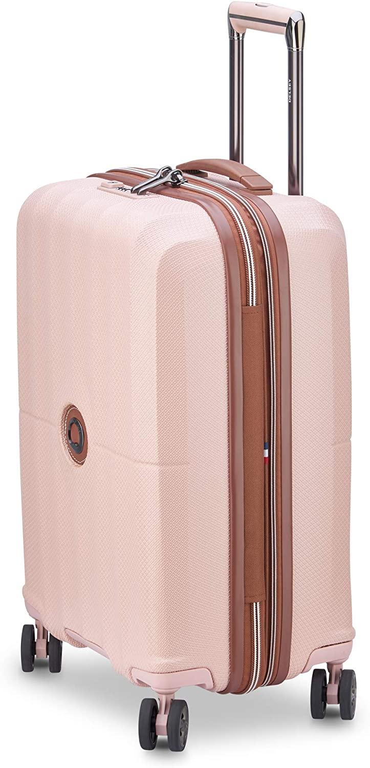 St. Tropez Hardside Expandable Luggage with Spinner Wheels, Pink, Carry-on 21 Inch