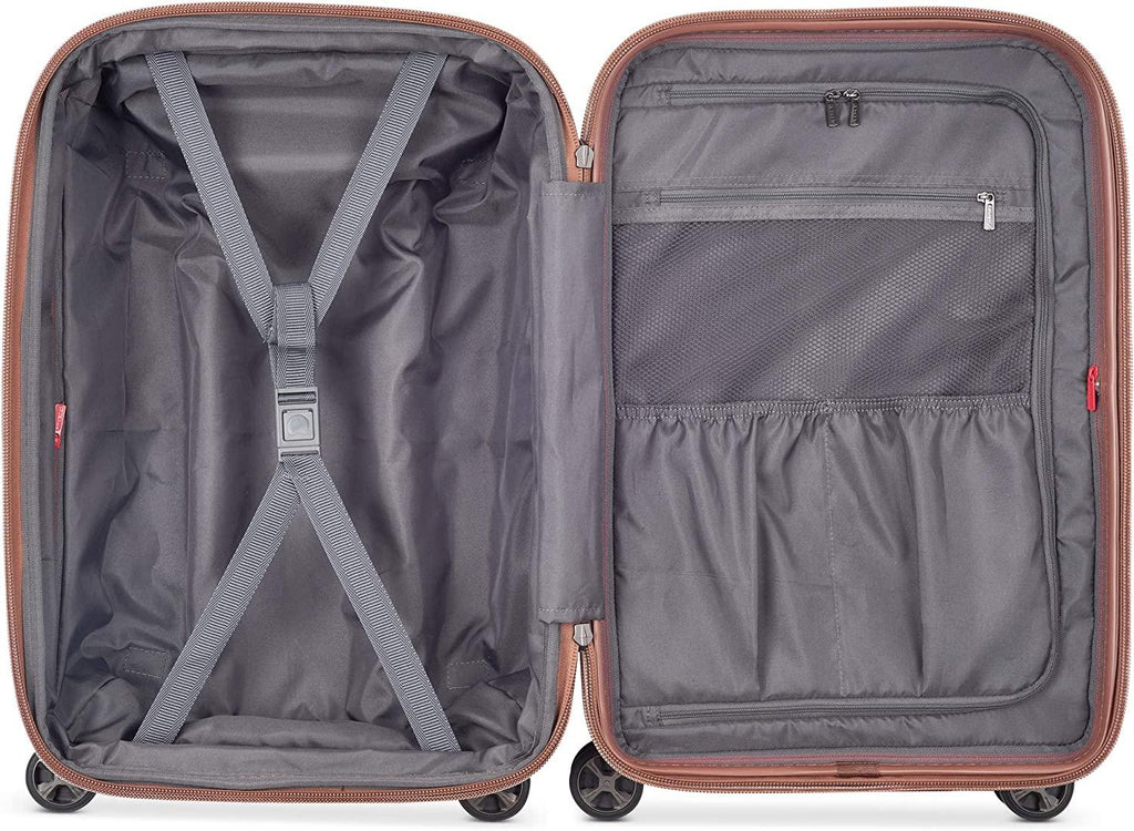 St. Tropez Hardside Expandable Luggage with Spinner Wheels, Pink, Carry-on 21 Inch