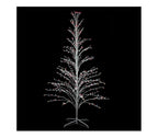 6' White Lighted Christmas Cascade Twig Tree Outdoor Yard Art Decoration - Multi Lights
