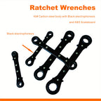 5-piece Ratchet Wrench  Wrench Auto Repair Tool Manual Tool Set Double-ended Ratchet