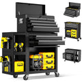 8 Drawer Tool Chest with Wheels, Exclusive 3-In-1 Tool Box Combo with Removable 4-Tire Utility Cart, LocMechanic Tool Cart with Liner for Warehouse, Workshop, 35”W x 13”D x 43”H -2026 Upgrade