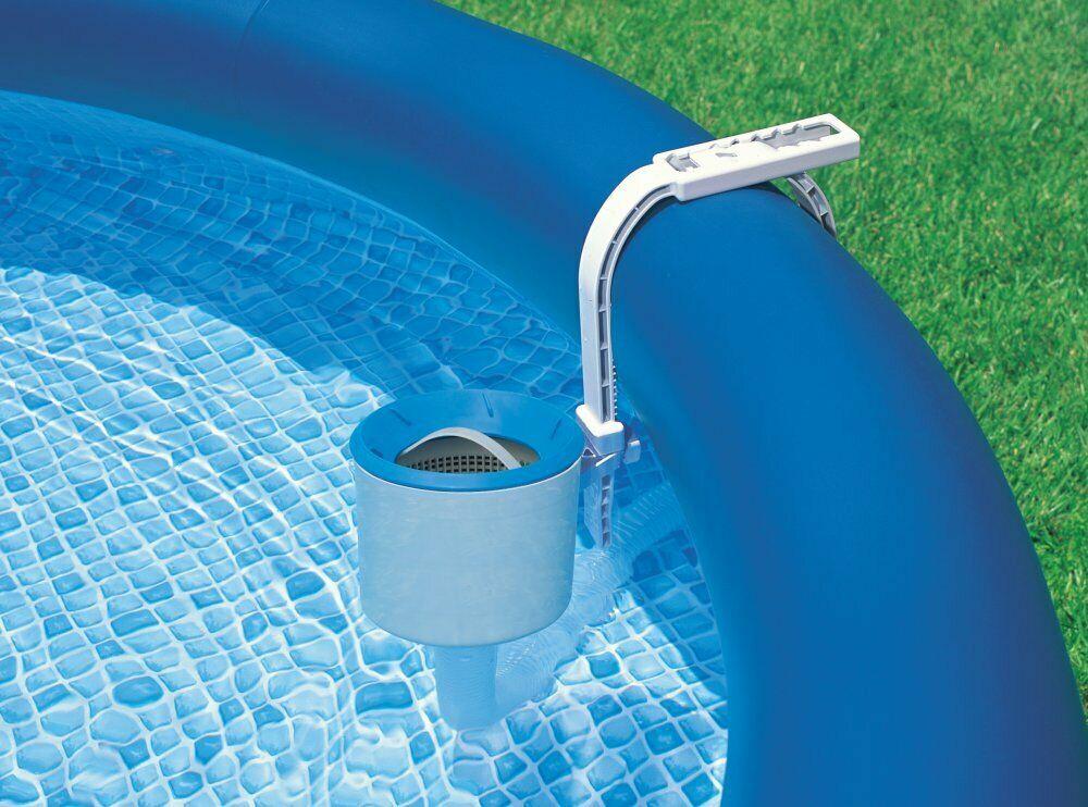 intex 3000 gph pool sand filter pump with automatic timer &amp; automatic skimmer