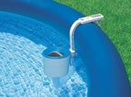 intex 3000 gph pool sand filter pump with automatic timer &amp; automatic skimmer