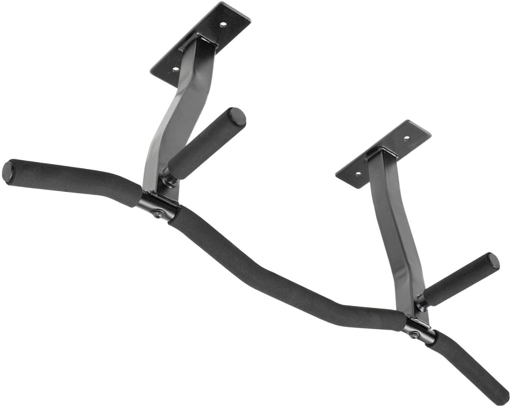 Ultimate Body Press Ceiling Mounted Pull Up Bar with Patented Reversible Risers for 16 and 24 Inch Joists