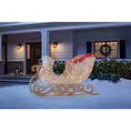 6 ft Warm White LED Sleigh Holiday Yard Decoration
