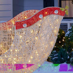 6 ft Warm White LED Sleigh Holiday Yard Decoration