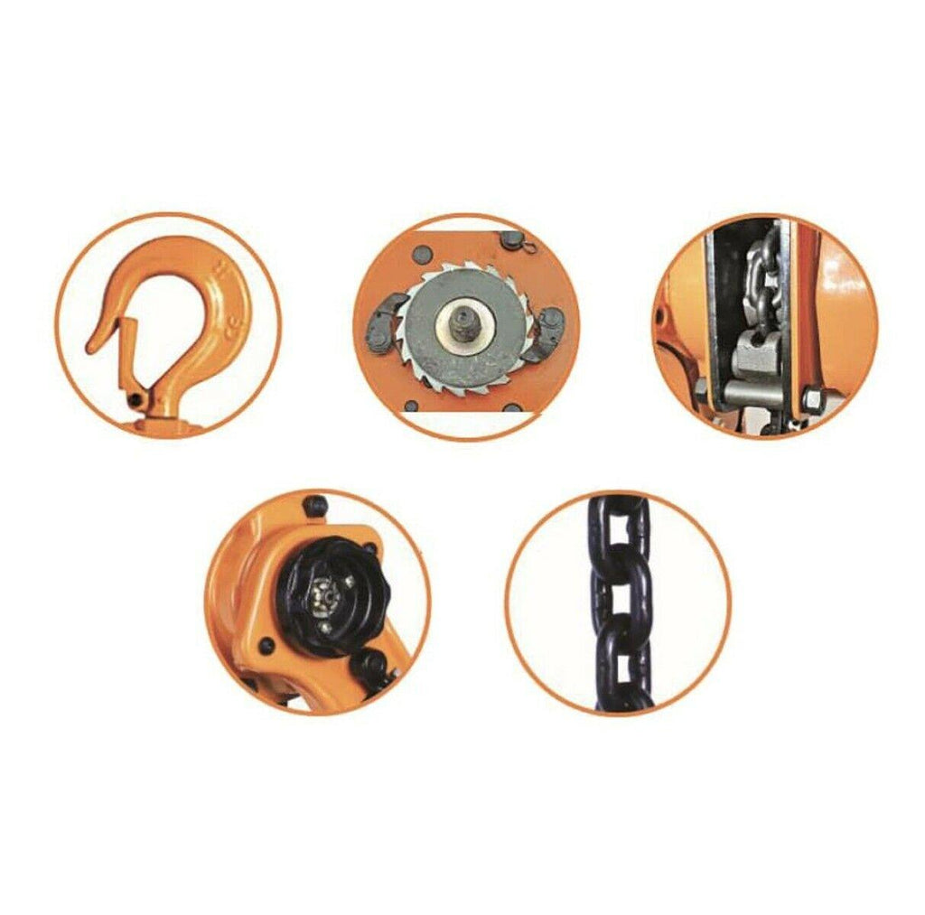 6 Ton 1.5 Mtr Ratcheting Lever Block Chain Hoist Puller Pulley E600 S2u