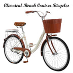 26 Inch Beach Cruiser Bicycles For Women Classic Retro Style  Women‘s Bike