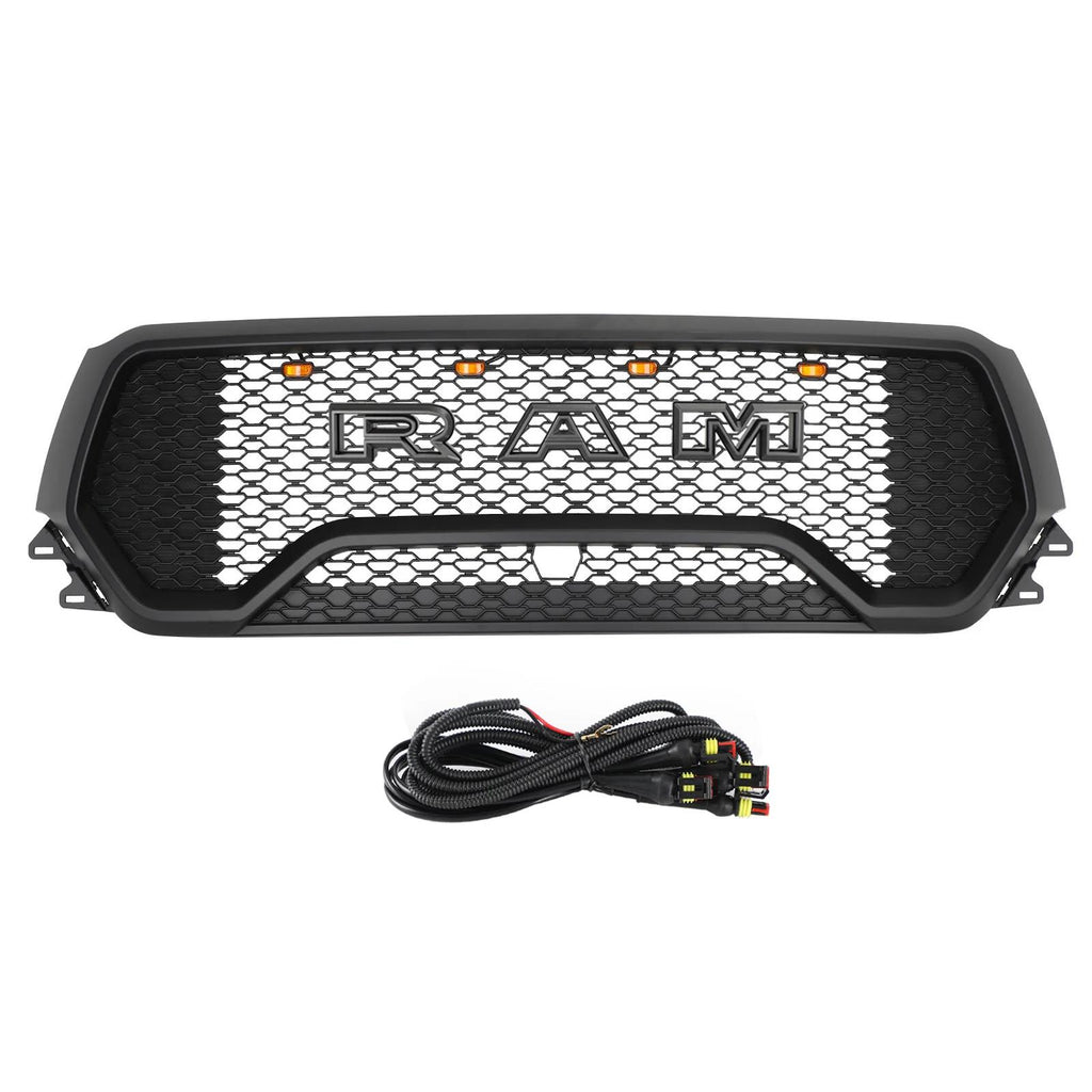 2019-2023 Dodge Ram 1500 TRX Style LED Honeycomb Front Upper Hood Grille Generic