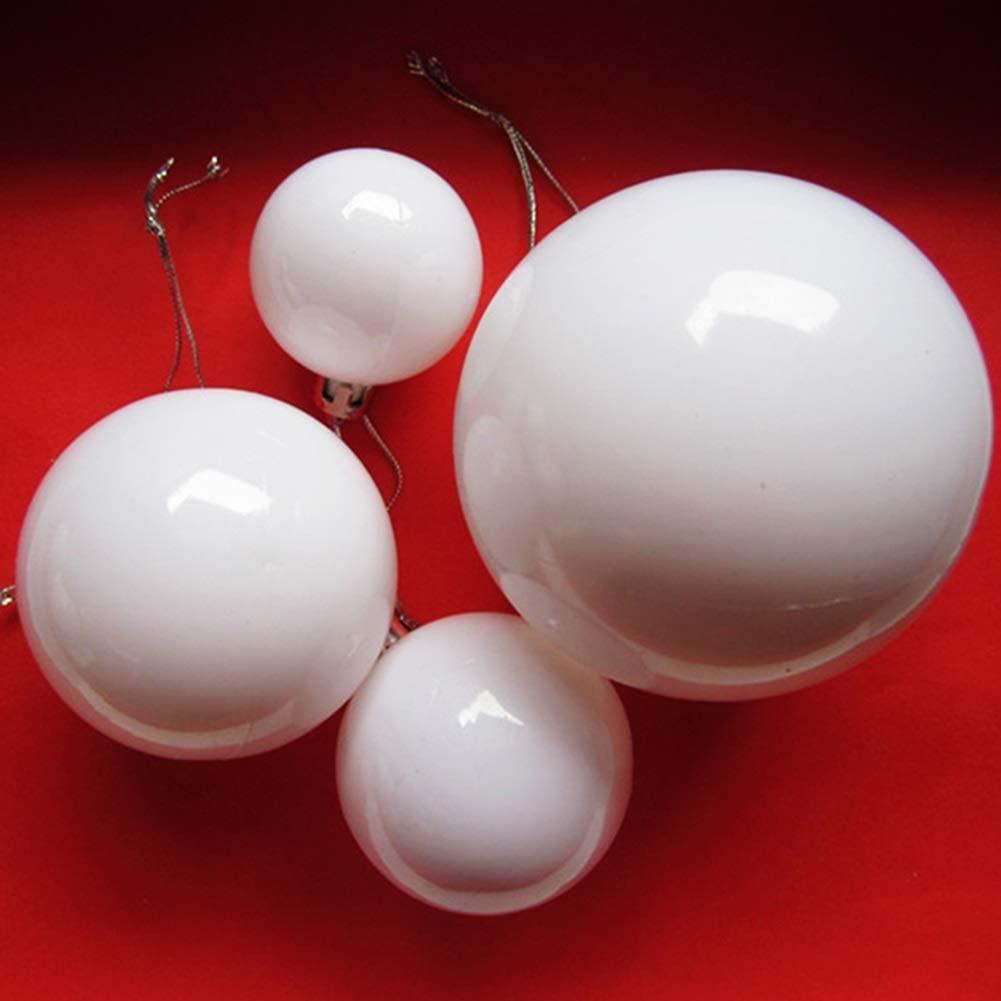 LINFEIKLJ Christmas Baubles Ornaments 6-50cm, White Plastic Shatterproof Christmas Balls Decoration, Christmas Tree Pendants Gifts (Winter Gift) LLLLL++++ (Size : 50cm)