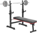 HEMBOR Weight Bench Adjustable Folding Fitness Barbell Rack 440lbs