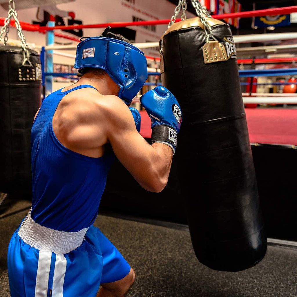 Cleto Reyes Amateur Hook and Loop Training Boxing Gloves - 10 oz. - Blue