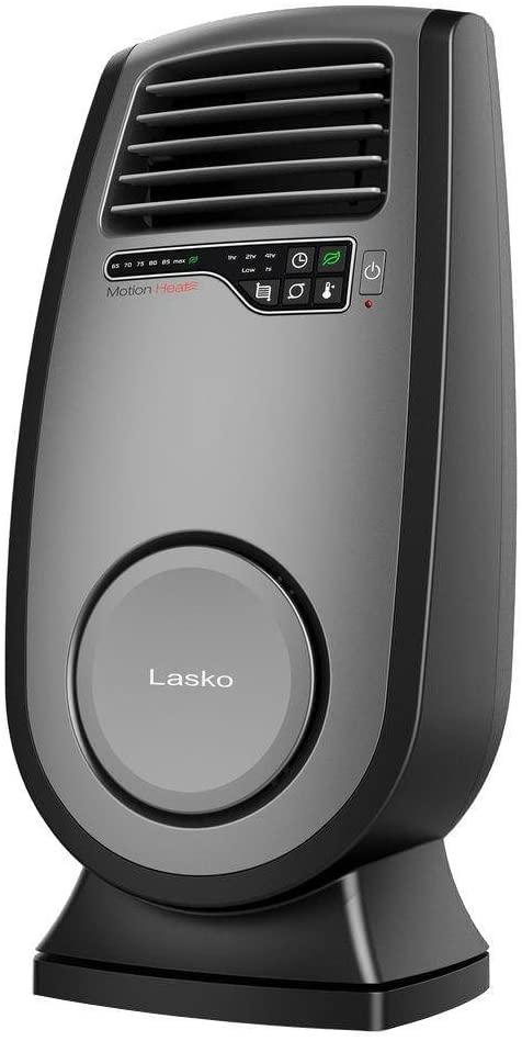 Lasko Ceramic Room Heater with 3D Motion Heat Technology, Adjustable Thermostat with 2 Settings, Safety Features,Timer &amp; Remote Included