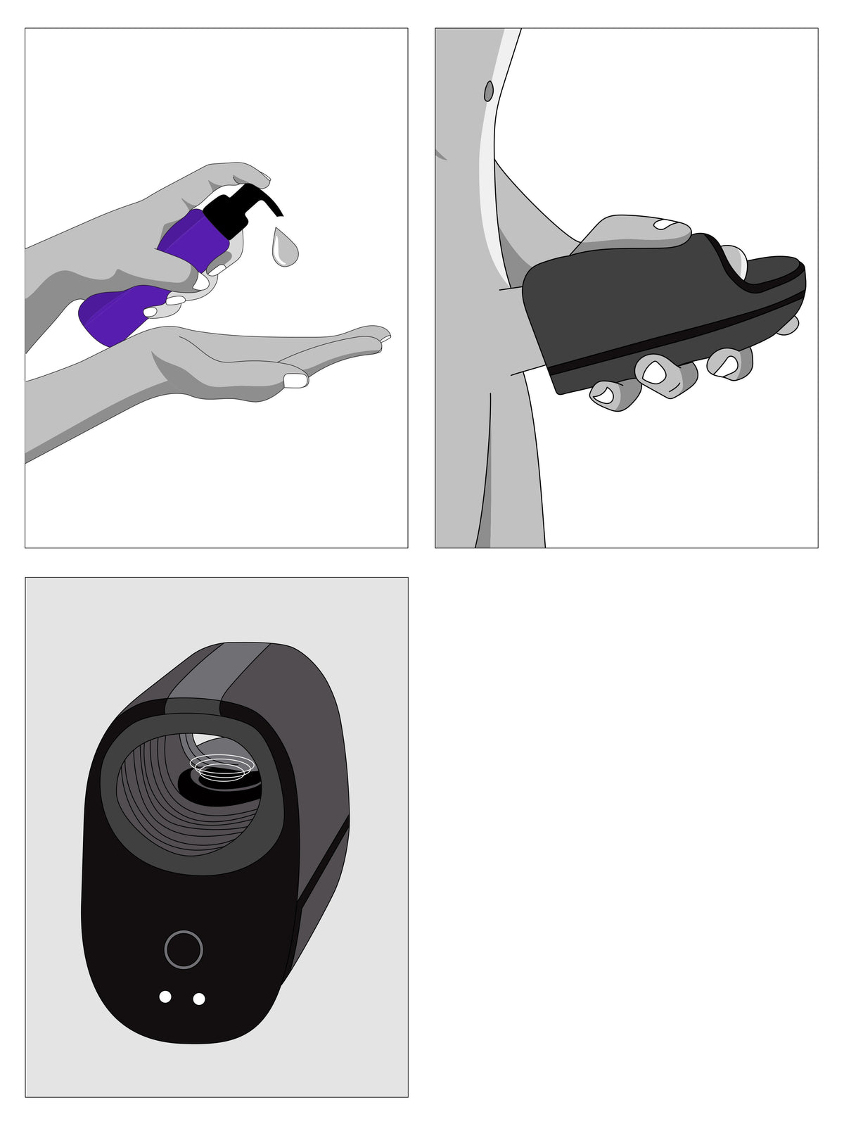 Arcwave Ion Pleasure Air Smart Silence Male Masturbator, Black