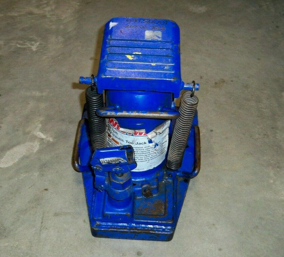 Westward 1AVP7 Hydraulic Toe Jack, 10 Ton