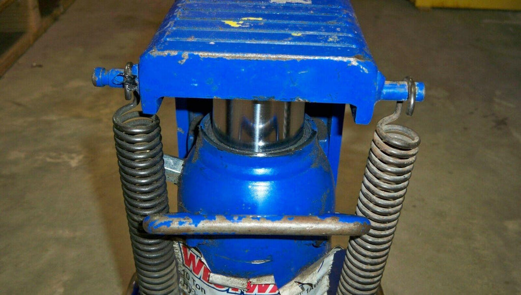 Westward 1AVP7 Hydraulic Toe Jack, 10 Ton
