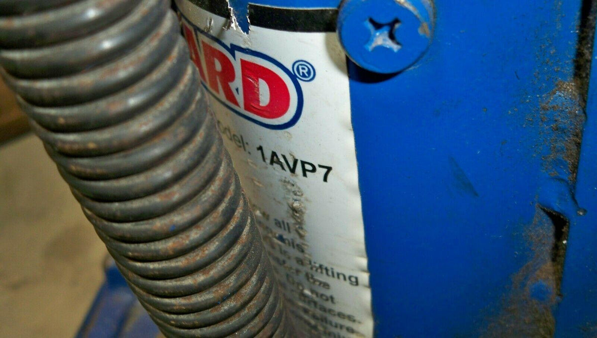 Westward 1AVP7 Hydraulic Toe Jack, 10 Ton