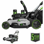 EGO LM2142SP 21" 56V Elec Dual-Port Propelled Mower + Two 5.0 Ah Batt & Charger