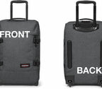 Tranverz - Suitcase with Wheels - Rolling Luggage for Travel with TSA Lock, 2 Wheels, 2 Compartments, and Compression Straps - S, Black Denim
