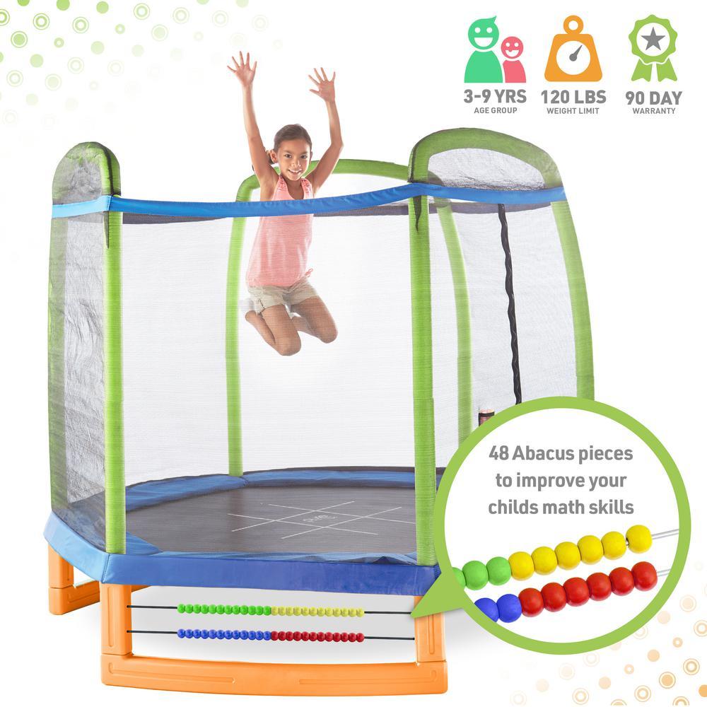 Jump and Play 7 ft. Trampoline Set