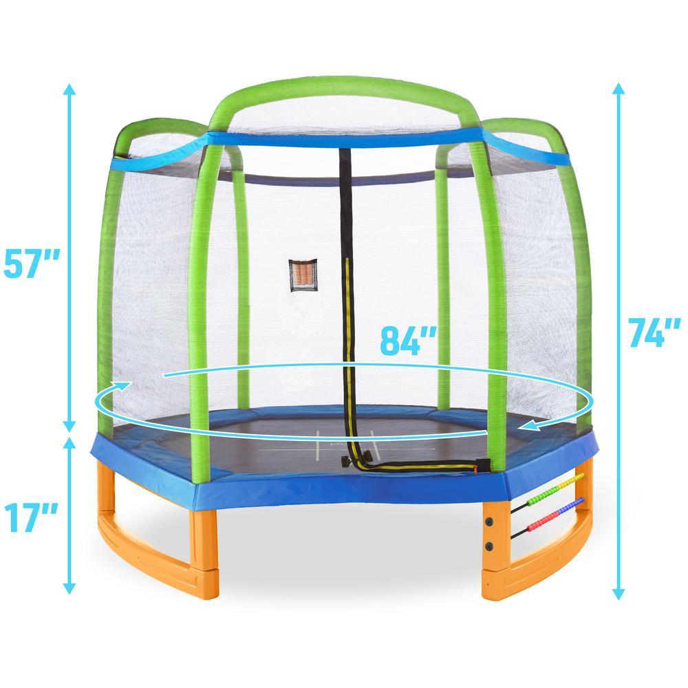 Jump and Play 7 ft. Trampoline Set