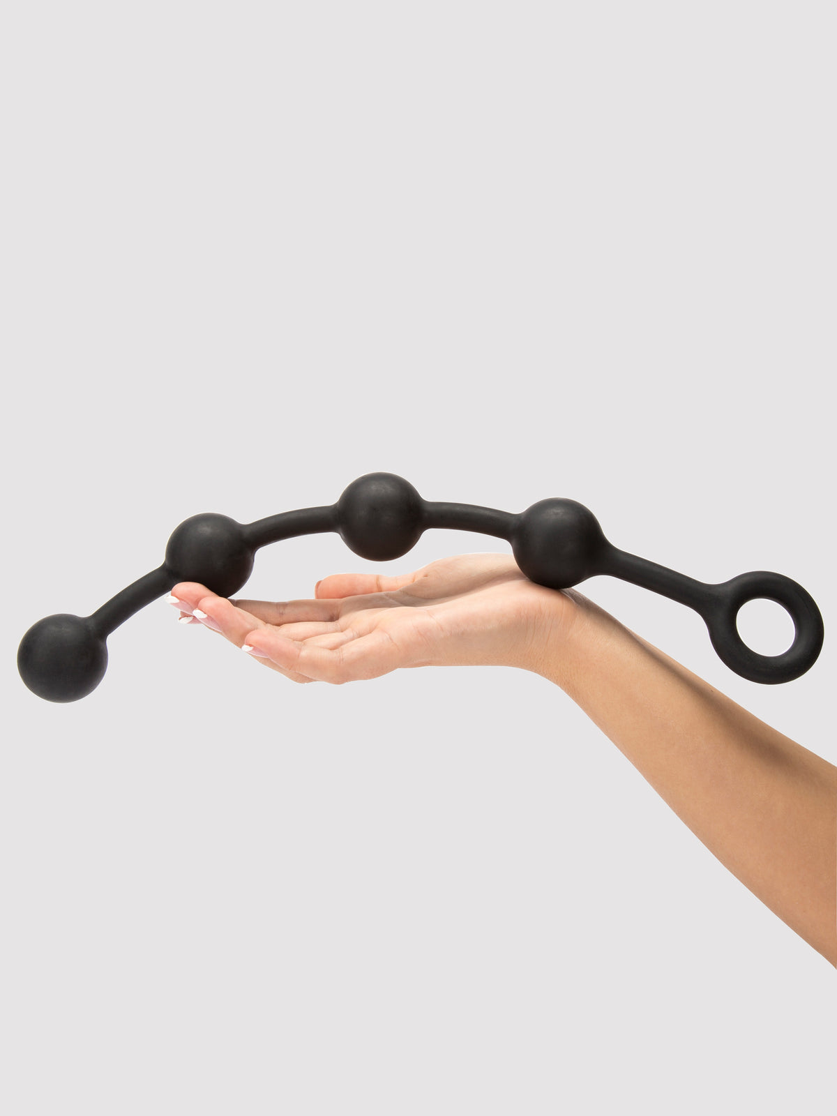 Cannonballs Large Silicone Anal Beads, Black