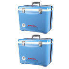30 qt. Lightweight Insulated Cooler Drybox, Arctic Blue (2-Pack)