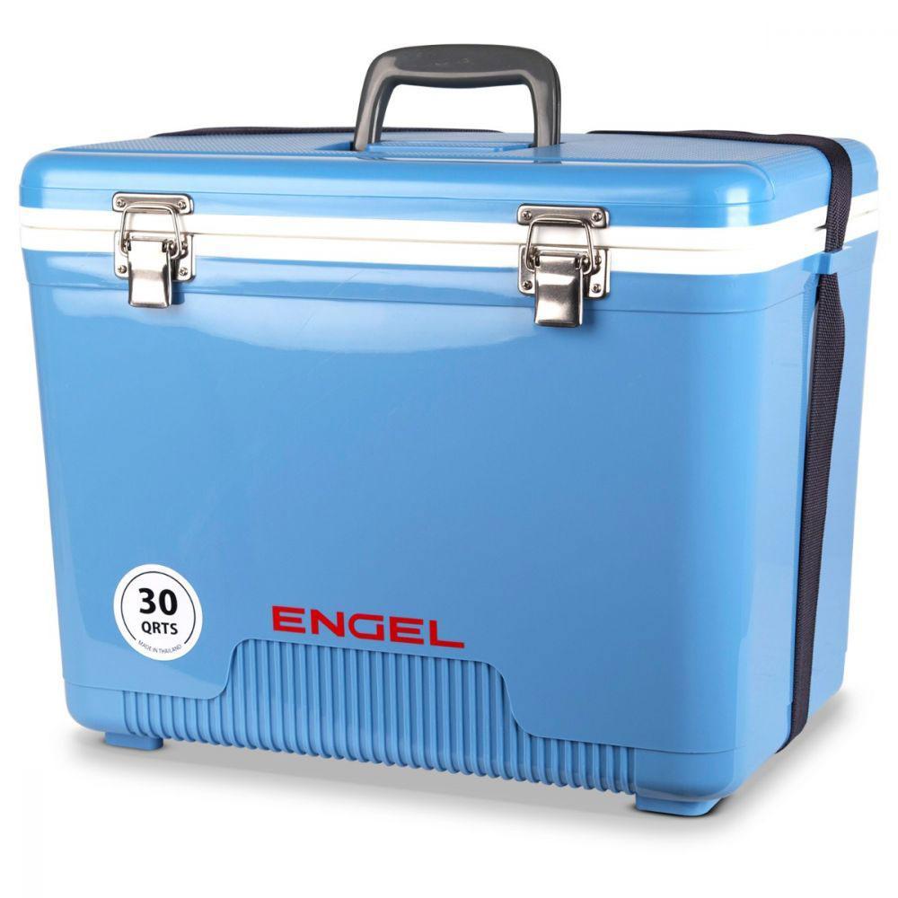 30 qt. Lightweight Insulated Cooler Drybox, Arctic Blue (2-Pack)