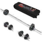STOZM Dumbbell Set With Case, 110Lbs Versatile Pain Coated Set With Bar Options (Cqgh Dumbbell Set/Paint Coated 50Kg)