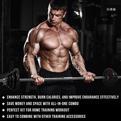 STOZM Dumbbell Set With Case, 110Lbs Versatile Pain Coated Set With Bar Options (Cqgh Dumbbell Set/Paint Coated 50Kg)