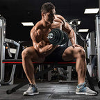 STOZM Dumbbell Set With Case, 110Lbs Versatile Pain Coated Set With Bar Options (Cqgh Dumbbell Set/Paint Coated 50Kg)