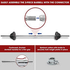 STOZM Dumbbell Set With Case, 110Lbs Versatile Pain Coated Set With Bar Options (Cqgh Dumbbell Set/Paint Coated 50Kg)