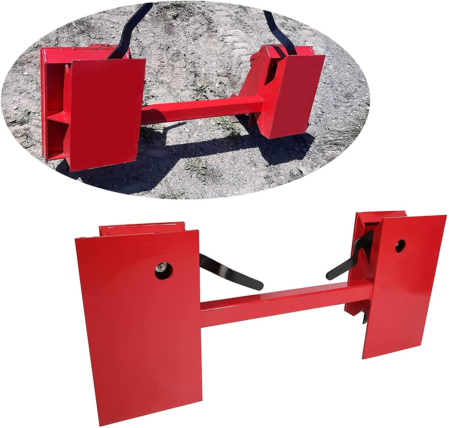 jmtaat universal skid steer style mount quick tach conversion adapter plate bobtach blank new
