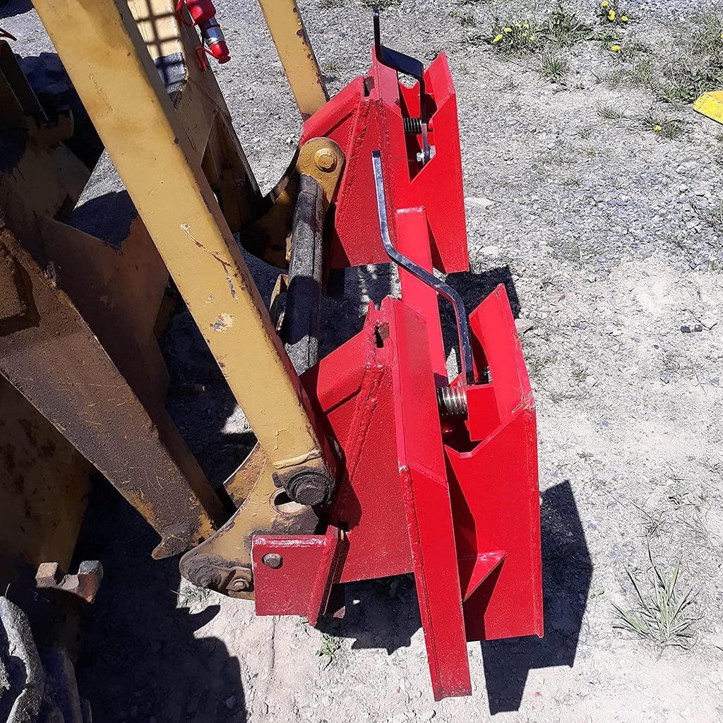 hecasa universal skid steer mount quick tach conversion adapter plate bobtach